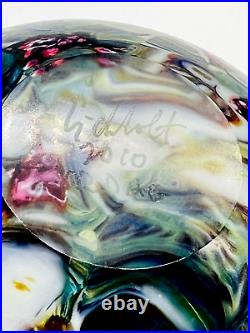 Eickholt Glass Studio Hand Blown Vase Multicolor Signed & Dated 2010