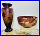 Emile-GALLE-Signed-Vase-Bowl-MATCHING-SET-Art-Nouveau-Style-CAMEO-GLASS-HTF-01-ll