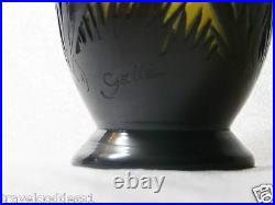 Emile Galle Rare Blue Crocus Cameo Vase