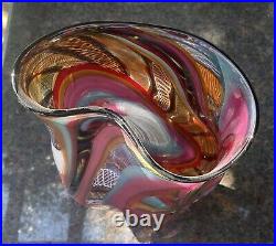 Exquisite Ooak Signed 2006 Massimiliano Schiavon 1/1 Murano Art Glass Vase