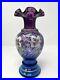FENTON-Mulberry-Art-Glass-Vase-Bill-Fenton-50-Years-Hand-Painted-Signed-1996-01-vg