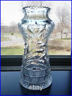 Fantastic Rare ABP Brilliant Period Cut Glass Vase Gundy-Clapperton Signed