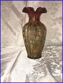 Fenton Amberina Vase Limited Edition #305/750 signed by designer M Reynolds