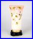 Fenton-Burmese-Hand-Painted-Hummingbird-Vase-Signed-Limited-Edition-Glass-Base-01-vu