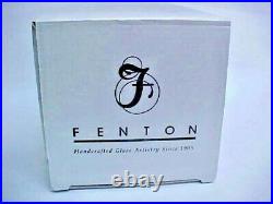 Fenton Centennial Rainforest Black Vase Artist & Fenton Family Signed #763
