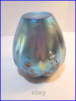 Fenton Favrene Glass Ginger Jar Vase HP Connoisseur Limited Ed Signed 288/790