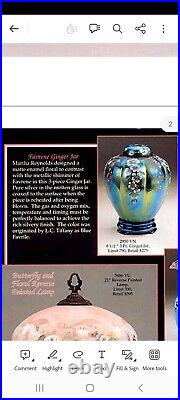 Fenton Favrene Glass Ginger Jar Vase HP Connoisseur Limited Ed Signed 288/790