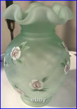 Fenton Heirloom Roses 2003 LE Willow Green Opalescent #179 George Fenton
