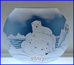 Fenton KELSEY MURPHY Sand Carved Polar Bear KOOL 8801HG LE #d 5/150 FREEusaSHIP