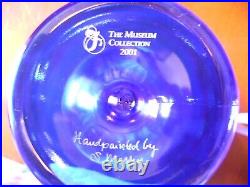 Fenton S. Massey (hp) Museum Collection Blue Carnival Apothecary Lidded Jar