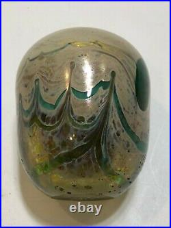 Fillingane Art Glass Vase, Signed, 4 Tall, 3 1/2 Widest, Weight is 1 Lbs 3 Oz