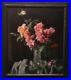 Fine-Large-20th-Century-Flowers-Still-Life-Pink-Red-Roses-Glass-Vase-Painting-01-ulfc