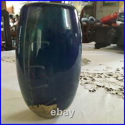 Finest Early And Rare Robert Eickholt Studio Art Glass Vase Signed & Dated 1986