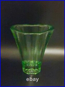 Fire And Light Glass Co. Aurora Vase Celery Green SIGNED Recycled Glass