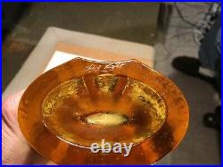 Fire and Light recycled glass, Citrus Aurora Vase, 1st. Quality, Signed