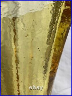 Fire & light citrus aurora vase, Signed