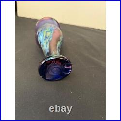 Fused Art Glass Handblown Vase, Signed & Numbered