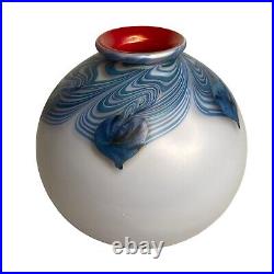 George Machart 2007 Art Glass Vase Signed 5