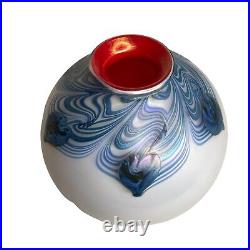 George Machart 2007 Art Glass Vase Signed 5