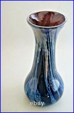 Georges Castellino Signed Verre Contemporary Murano Art Glass Vase Italy 9