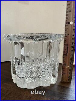 Hadeland Glass Signed Willy Johansson Norway Vase Rare size Vintage