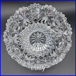 Hawkes Cut Glass Signed 8 Bowl Candy Dish Unknown Pattern American Brilliant