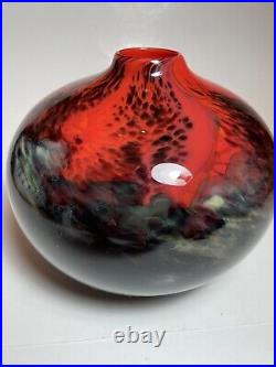 Hugh Jenkins Stephanie Ross Art Glass Vase Signed 2007 Hawaii 7