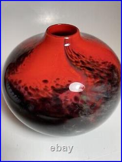 Hugh Jenkins Stephanie Ross Art Glass Vase Signed 2007 Hawaii 7