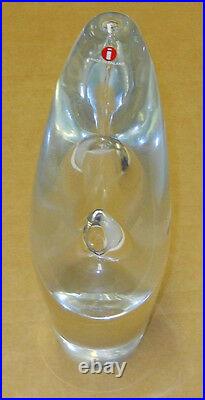 Iittala Timo Sarpaneva ProArte Big Orchid Glass Vase Design 1953 Finland Signed