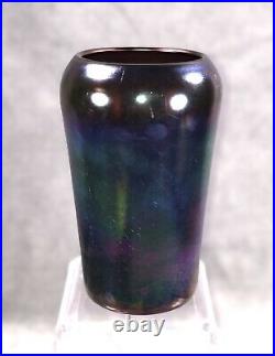 Imperial Jewels Iron Cross Signed Amethyst Cylinder vase
