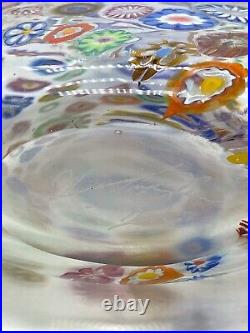 KEN HANSON Murrine Millefiori Ovid Art Glass Vase SIGNED