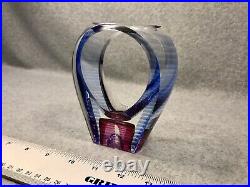 Kit Karbler & Michael David Blake Street Glass Studio Vase Hand Blown Signed