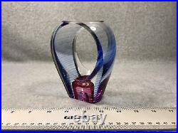 Kit Karbler & Michael David Blake Street Glass Studio Vase Hand Blown Signed