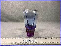 Kit Karbler & Michael David Blake Street Glass Studio Vase Hand Blown Signed