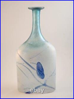 Kosta Boda Glass Bertil Vallien Galaxy Blue Series Vase Signed Numbered