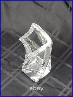 Kosta Boda Goran Warff Signed Sails Crystal Glass Vase 8 7/8 Numbered 48730