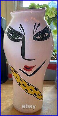 Kosta Boda Large Open Minds Vase Ulrica Hydman Art Glass 13.5 Signed Numbered