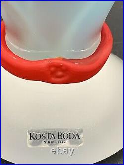 Kosta Boda PANDORA Monica Backstrom Swedish Frosted Glass Vase 10 Vase