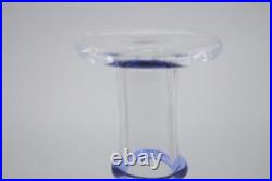 Kosta Boda Sweden Bertil Vallien Satellite Blue Art Glass Vase 16 Tall
