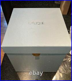 Lalique France Martinets Crystal Vase With Original Box