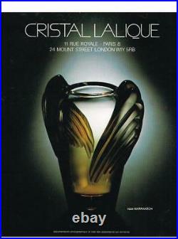 Lalique Marrakech Vase Excellent Condition Guaranteed Authentic