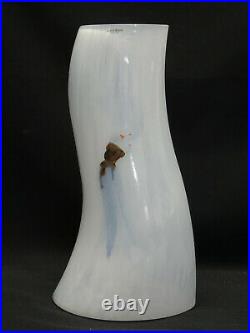 Large 14 Signed Kjell Engman Kosta Boda Catwalk Glass Vase