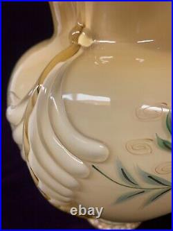 Large Fenton Hand-Painted Stunning Vase signed Donna Robinson! $1 NR