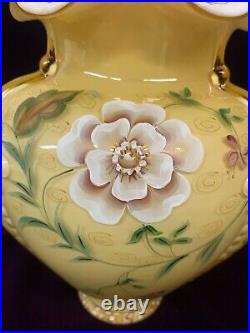 Large Fenton Hand-Painted Stunning Vase signed Donna Robinson! $1 NR
