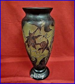 Large Galle Signed Cameo Vase