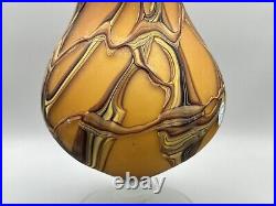 Large Hand Blown Baijan Essie Zareh Signed Multi-Layer Exotic Art Glass Vase