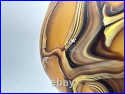 Large Hand Blown Baijan Essie Zareh Signed Multi-Layer Exotic Art Glass Vase