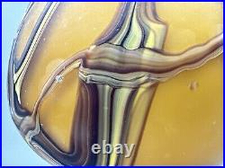 Large Hand Blown Baijan Essie Zareh Signed Multi-Layer Exotic Art Glass Vase