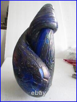 Large Signed Steve Kemmerly Kemmerley Studio Art Glass Sculpture 1995