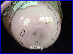 Large, Vintage Handcrafted Art Glass Vase, Signed John Gerletti, Dated 1988, 10